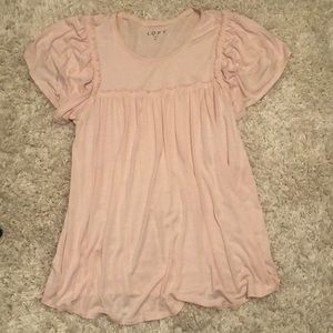 Blush peasant top